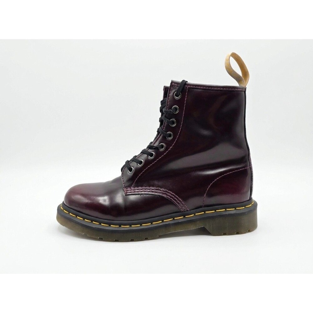 Dr. Martens Burgundy Combat Lace-Up Boots 23756 M8 W9